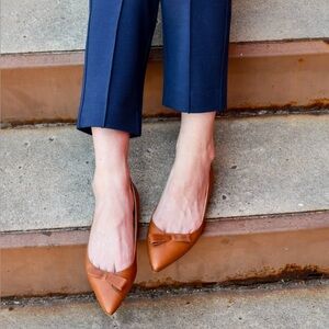 Sarah Flint Natalie Flats IT 40.5 / US 9.5 | Saddle Leather | Made in Italy
